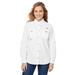 Columbia 7314 Women's Bahama Long-Sleeve Shirt in White size Medium | Cotton/Nylon Blend 139656