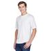 UltraClub 8620 Men's Cool & Dry Basic Performance T-Shirt in White size 2XL | Polyester