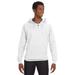 J America JA8830 Adult Sport Lace Hooded Sweatshirt in White size Small | Ringspun Cotton 8830