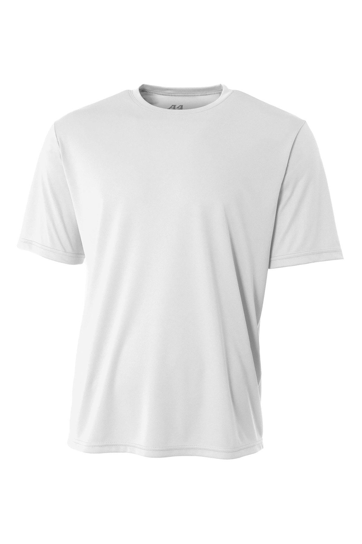 A4 NB3142 Youth Cooling Performance Crew T-Shirt in White size Medium | Polyester A4NB3142