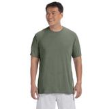 Gildan G420 Athletic Performance T-Shirt in Military Green size Large | Polyester 42000, G42000