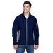 North End 88138 Men's Three-Layer Fleece Bonded Soft Shell Technical Jacket in Classic Navy Blue size Medium