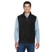 CORE365 88191 Men's Journey Fleece Vest in Black size 4XL