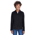 Team 365 TT90W Women's Campus Microfleece Jacket in Black size Small | Polyester