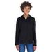 Team 365 TT90W Women's Campus Microfleece Jacket in Black size Small | Polyester