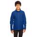 Team 365 TT90Y Youth Campus Microfleece Jacket in Sport Royal Blue size XL | Polyester