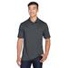 Harriton M345 Men's Advantage Snag Protection Plus IL Snap Placket Polo Shirt in Dark Charcoal size Medium | Polyester