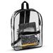 Liberty Bags 7010 Clear Backpack in Black LB7010