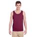 Gildan G520 Heavy Cotton Tank Top in Maroon size Medium 5200, G5200