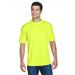 UltraClub 8420 Athletic Men's Cool & Dry Sport Performance Interlock T-Shirt in Bright Yellow size 2XL | Polyester