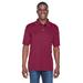UltraClub 8425 Men's Cool & Dry Sport Performance Interlock Polo Shirt in Maroon size Medium | Polyester