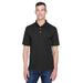 UltraClub 8445 Men's Cool & Dry Stain-Release Performance Polo Shirt in Black size Small | Polyester