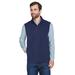 CORE365 CE701 Men's Cruise Two-Layer Fleece Bonded Soft Shell Vest in Classic Navy Blue size Small | Polyester Blend