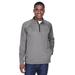 Devon & Jones DG440 Men's Stretch Tech-Shell Compass Quarter-Zip Jacket in Dark Grey Heather size Small | Polyester