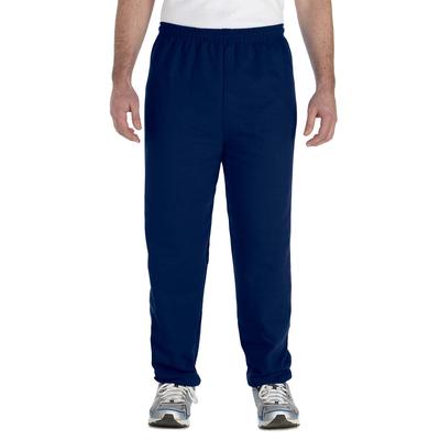 Gildan G182 Adult Heavy Blend 8 oz. 50/50 Sweatpants in Navy Blue size 2XL | Cotton Polyester 18200, G18200