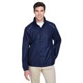 CORE365 88185 Men's Climate Seam-Sealed Lightweight Variegated Ripstop Jacket in Classic Navy Blue size Small