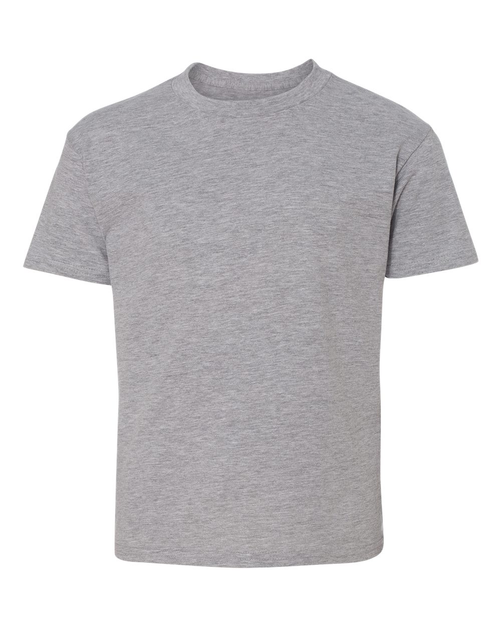 Hanes 498Y Youth Perfect-T T-Shirt in Light Steel size Large | Cotton/Polyester Blend