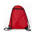 Liberty Bags 8888 Zipper Drawstring Backpack in Red | Nylon LB8888
