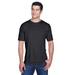 UltraClub 8420 Athletic Men's Cool & Dry Sport Performance Interlock T-Shirt in Black size 2XL | Polyester