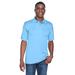 UltraClub 8425 Men's Cool & Dry Sport Performance Interlock Polo Shirt in Columbia Blue size 4XL | Polyester