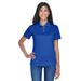 UltraClub 8445L Women's Cool & Dry Stain-Release Performance Polo Shirt in Cobalt size Large | Polyester