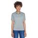 UltraClub 8610L Women's Cool & Dry 8-Star Performance Interlock Polo Shirt in Silver size Small | Polyester