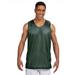 A4 NF1270 Athletic Men's Reversible Mesh Tank Top in Hunter/White size Medium | Polyester A4NF1270