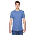 Fruit of the Loom SF45R Adult 4.7 oz. Sofspun Jersey Crew T-Shirt in Carolina Heather size Small | Cotton