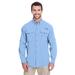 Columbia 7048 Men's Bahama II Long-Sleeve Shirt in Sail size Large | Cotton/Nylon Blend 101162