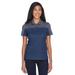 CORE365 CE101W Women's Balance Colorblock Performance PiquÃ© Polo Shirt in Classic Navy Blue/Carbon size XS | Polyester