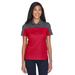 CORE365 CE101W Women's Balance Colorblock Performance PiquÃ© Polo Shirt in Classic Red/Carbon size XS | Polyester