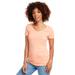 Next Level N1540 Women's Ideal V T-Shirt in Light Orange size XS | Ringspun Cotton NL1540, 1540