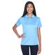 UltraClub 8406L Women's Cool & Dry Sport Two-Tone Polo Shirt in Columbia Blue/White size XS | Polyester