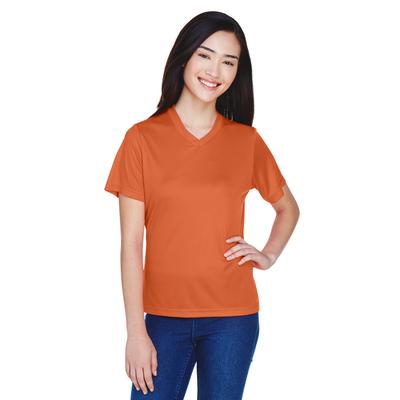 Team 365 TT11W Athletic Women's Zone Performance T-Shirt in Sport Burnt Orange size 3XL | Polyester