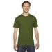 American Apparel 2001 Fine Jersey Short-Sleeve T-Shirt in Olive size Small | Cotton 2001W, AA2001W