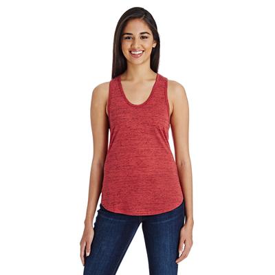 Threadfast Apparel 204LT Women's Blizzard Jersey Racer Tank Top in Red size Large | Ringspun Cotton