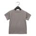Bella + Canvas 3001T Toddler Jersey Short-Sleeve T-Shirt in Asphalt size 3 | Cotton B3001T
