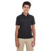 CORE365 88181Y Youth Origin Performance PiquÃ© Polo Shirt in Black size Small | Polyester