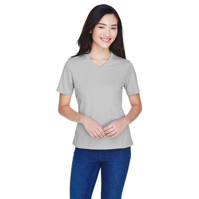 Team 365 TT11W Athletic Women's Zone Performance T-Shirt in Sport Silver size 3XL | Polyester