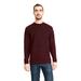 Next Level 9001 Long-Sleeve Crew with Pocket T-Shirt in Maroon size Large | Cotton/Polyester Blend NL9001