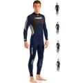 Cressi Morea Herren - Neoprenanzug 3mm für alle Wassersportarten, Blau/Silber/Silber, XXXL/7