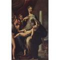 239 parmigianino Madonna of The Long Necked 1534 40 - Film Movie Poster - Best Print Art Reproduction Quality Wall Decoration Gift - A0Canvas (40/30 inch) - (102/76 cm) - Stretched, Ready to Hang