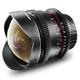 Walimex Pro 8 mm 1:3,8 VCSC Fish-Eye-Objektiv Foto- und Video (feste Gegenlichtblende, IF, Zahnkranz, stufenlose Blende und Fokus) für Sony E Objektivbajonett schwarz