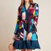 Anthropologie Dresses | Anthropologie Gillian Abstract Shirtdress | Color: Blue/Pink | Size: S