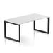 Compel Pivit Reversible Desk Wood/Metal in Black | 30" H x 48" W x 24" D | Wayfair PIV-OF-4824-WHT-BLK-BNDL