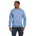 Hanes P1607 EcoSmart Crewneck Sweatshirt in Light Blue size Medium | Cotton Polyester P160