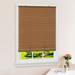 Wide Width Cordless Solstice Vinyl Roll-Up Blind by Achim Home Décor in Wood Tone (Size 60" W 72" L)