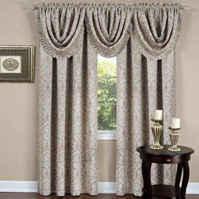 Wide Width Sutton Window Curtain Panel by Achim Home Décor in Tan (Size 52" W 63" L)