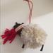 Anthropologie Holiday | Anthropologie Ornament | Color: Cream/Red | Size: Os