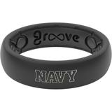 Women's Groove Life Black Navy Midshipmen Thin Ring